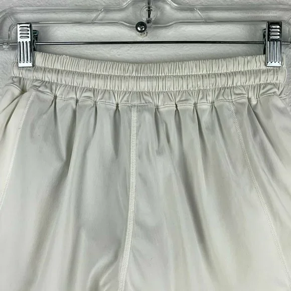 Lululemon Shorts Women's Size 4Tall Hotty Hot 4" Low Rise Athletic Running White - Picture 3 of 11